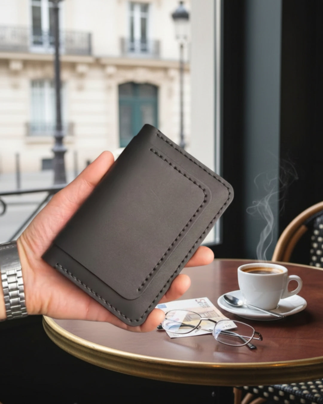 Portefeuille Maxi AYRENIX — Cuir Véritable