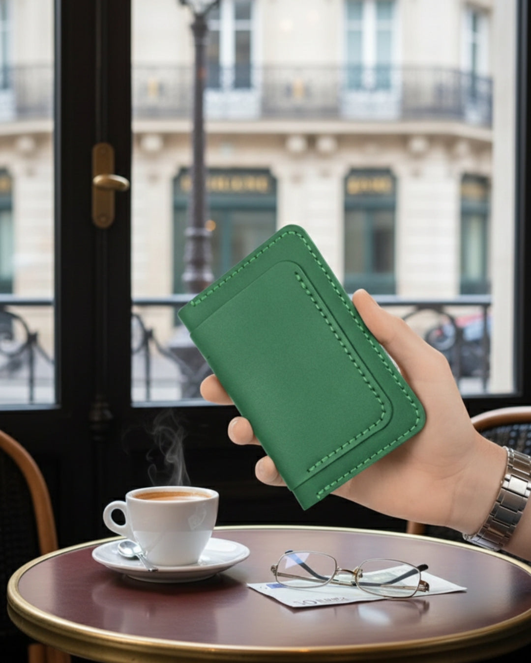 Portefeuille Maxi AYRENIX — Cuir Véritable